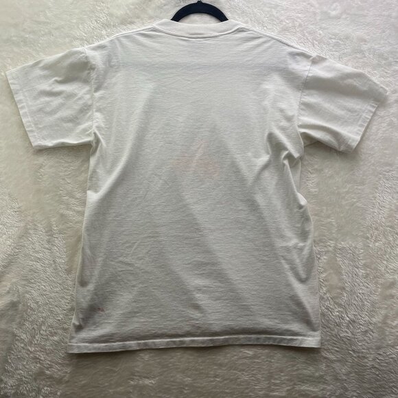 90s Vintage Cleveland Indians Graphic Tee Mens Large Short Sleeve Chief Wahoo - Picture 3 of 6